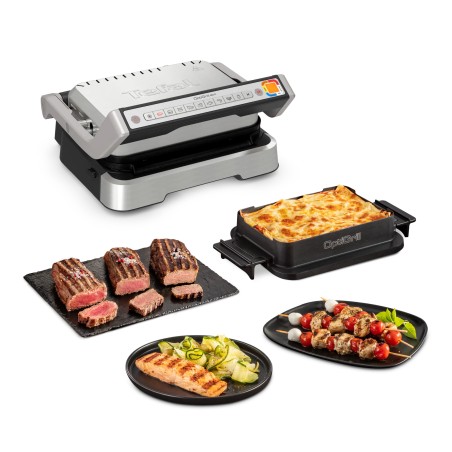 Tefal OptiGrill 4in1 GC774D30 Contact Grill - Versatile, Smart Cooking for Perfectly Grilled Meals!